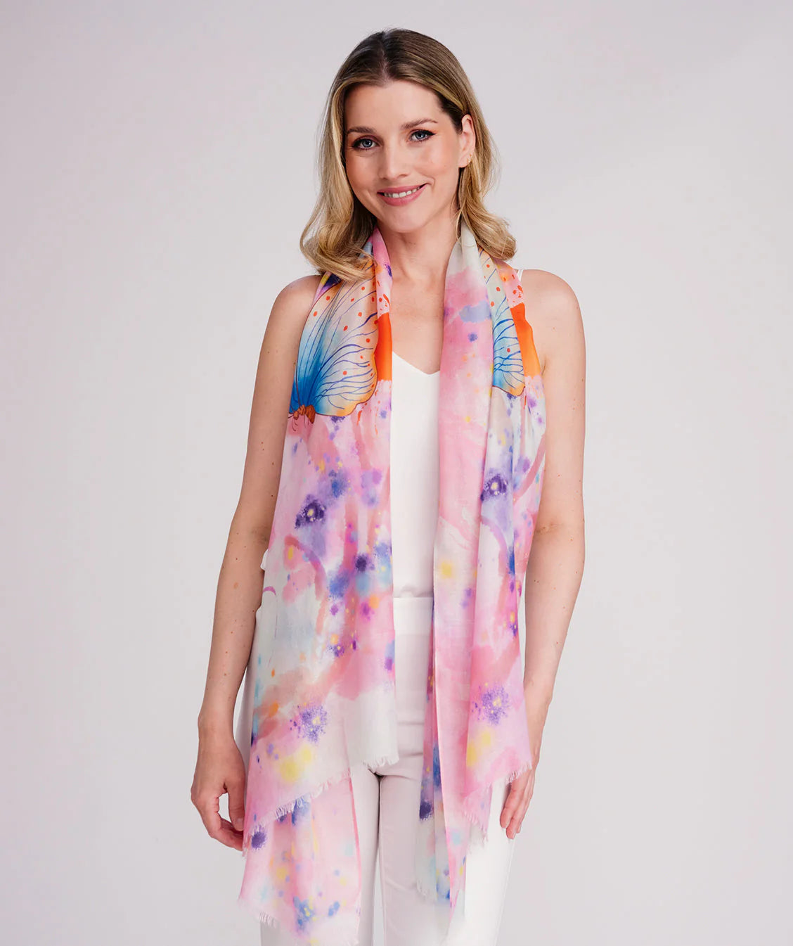 Papillon - Abstract Butterfly Print Scarf