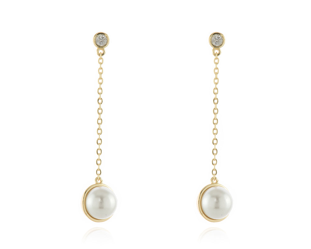 Paris Gold Drop Earrings