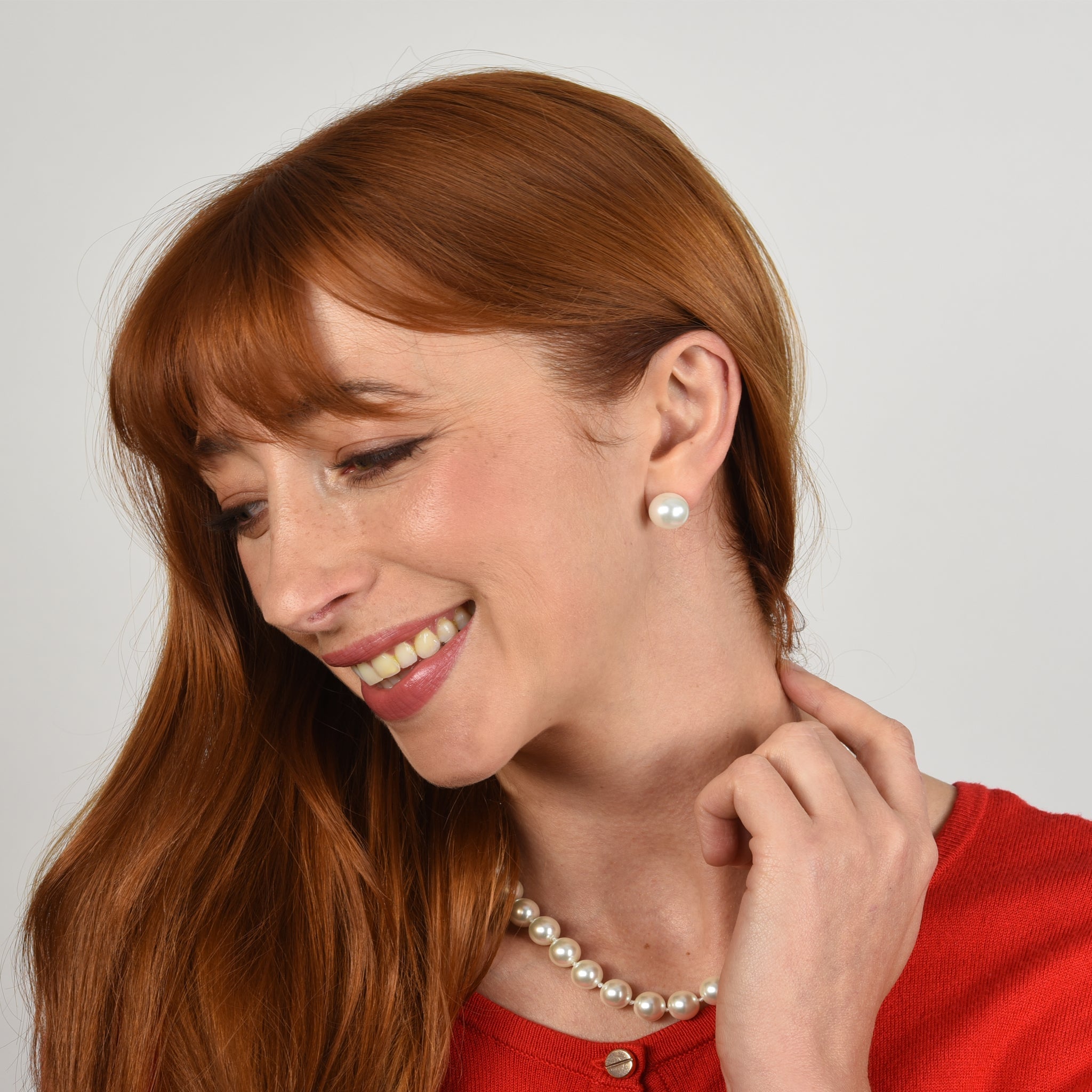 Cachet London Petula Silver 40cm Pearl Necklace