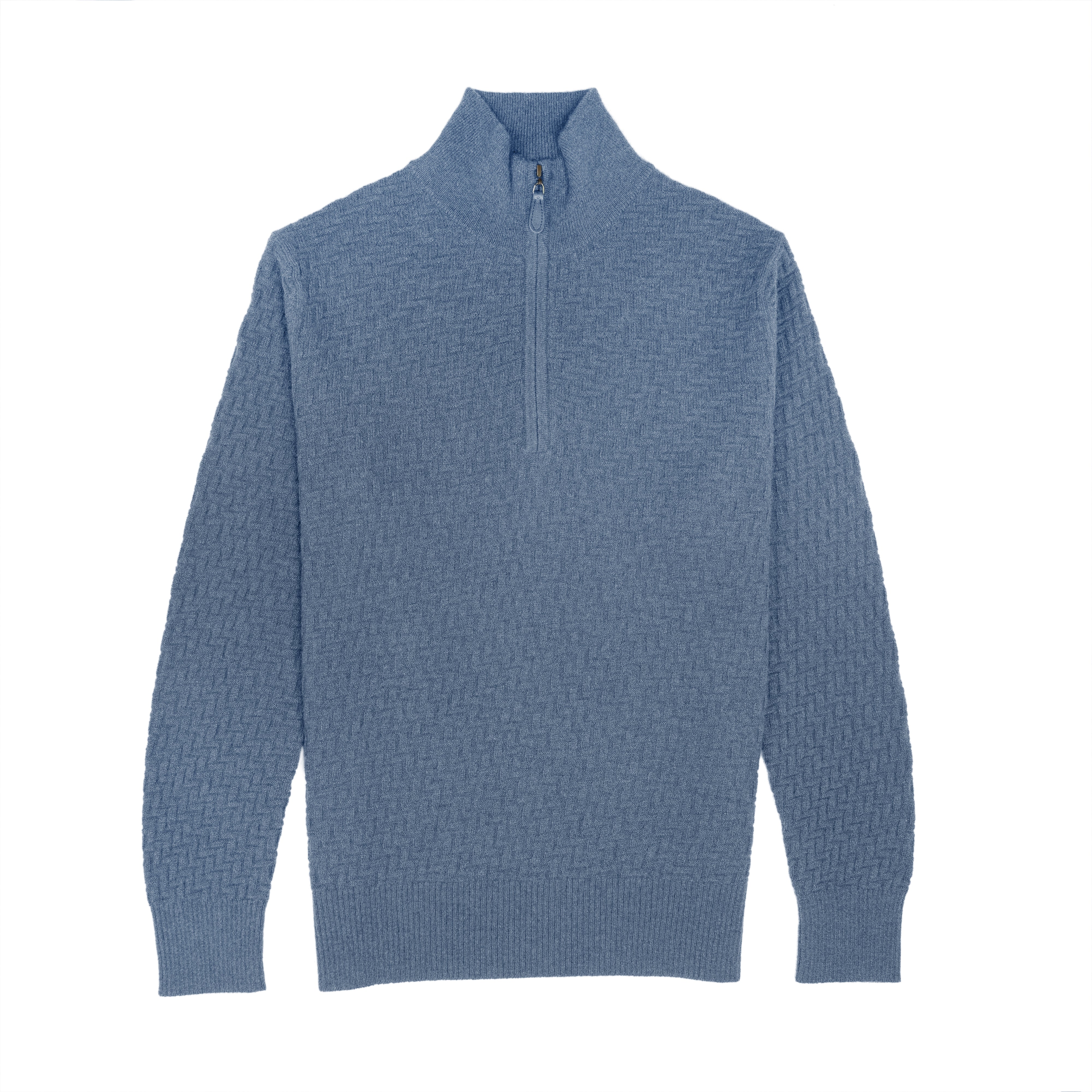 Cashmere Polo Club Atlas Men’s Half Zip Neck Jumper - 100% Cashmere