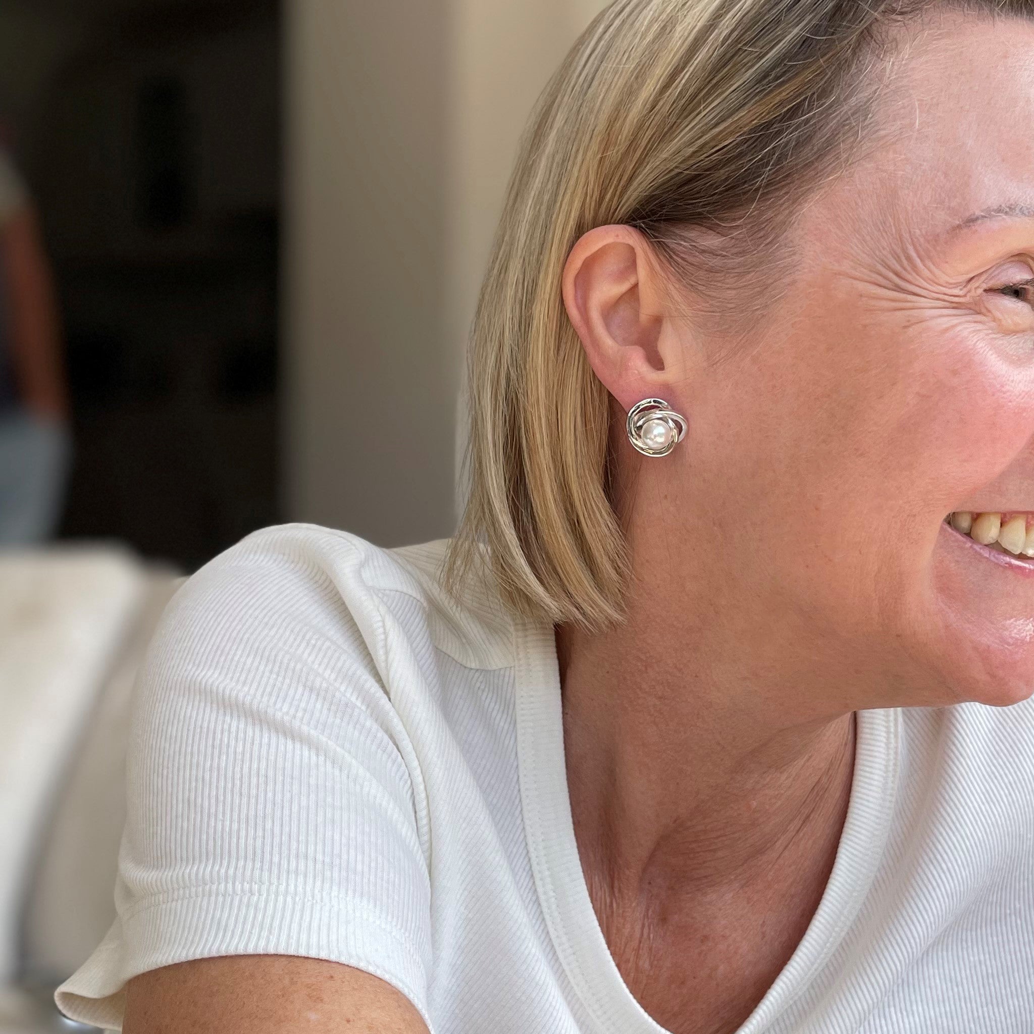 Cachet London Qi Silver Earrings