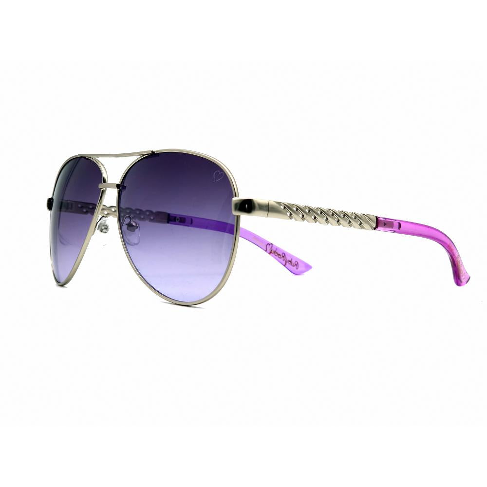 Ruby Rocks DOMINICA Sunglasses in silver with purple tips RR23-4