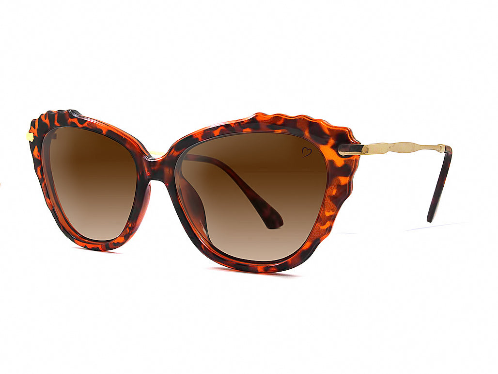 Ruby Rocks Monaco Ripple Edge Tortoiseshell and gold frame Sunglasses RR25-1