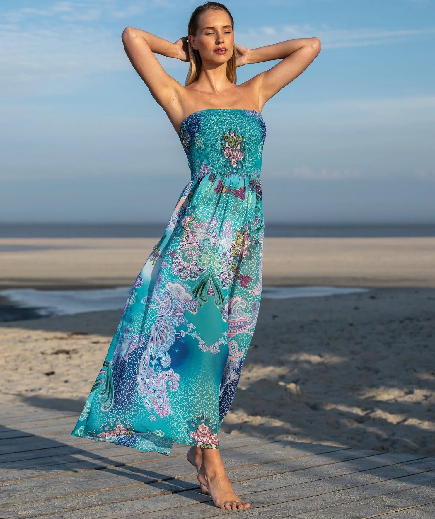 Ravenna - Strapless Maxi Beach Dress