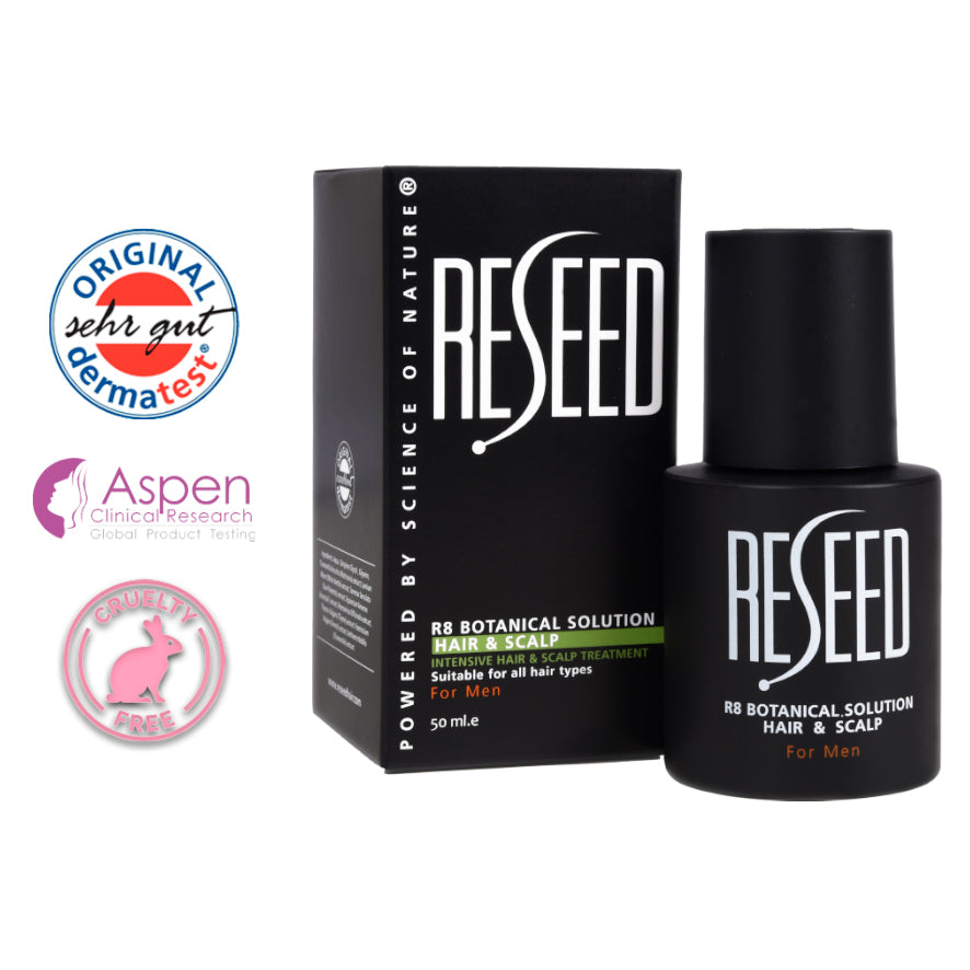 RESEED R8 Botanical Solution for Men 50 ml - Reseed Hair Loss Range for Men and Women