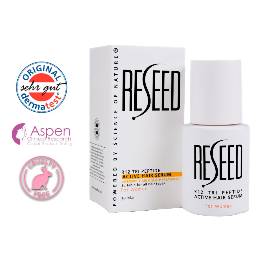 Reseed R12 Tri Peptide Hair Growth Serum for Women 30 ml - Reseed Hair Loss Range for Men and Women