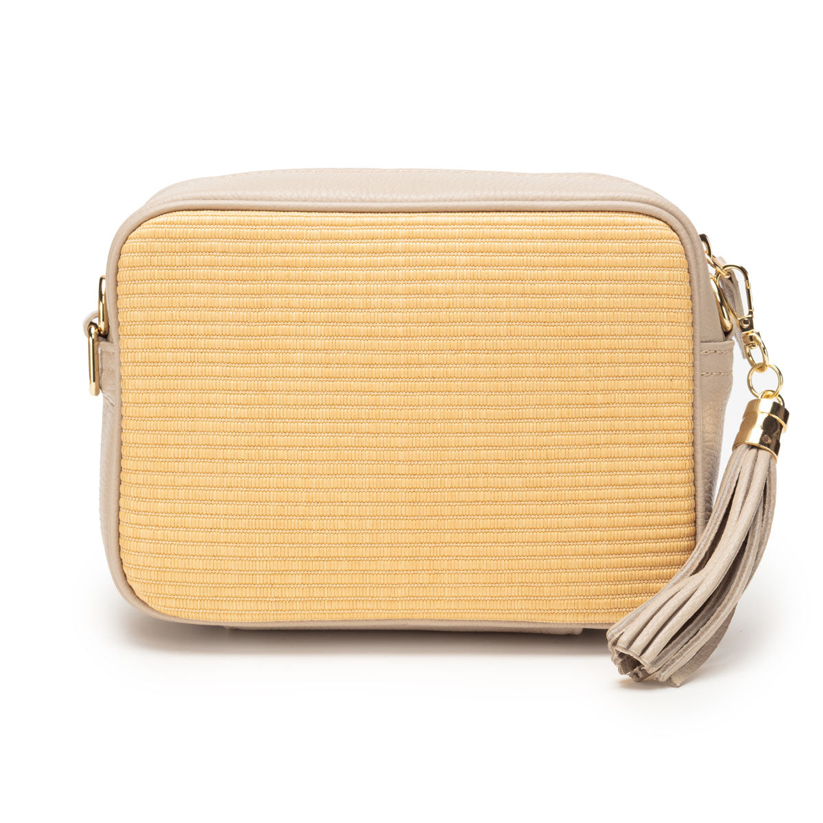 Elie Beaumont Raffia Crossbody - Biscuit