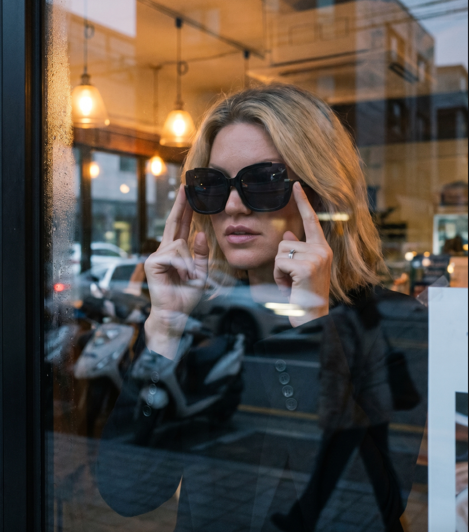 Ruby Rocks 'Elizabeth' Square Sunglasses In Black RR73-3