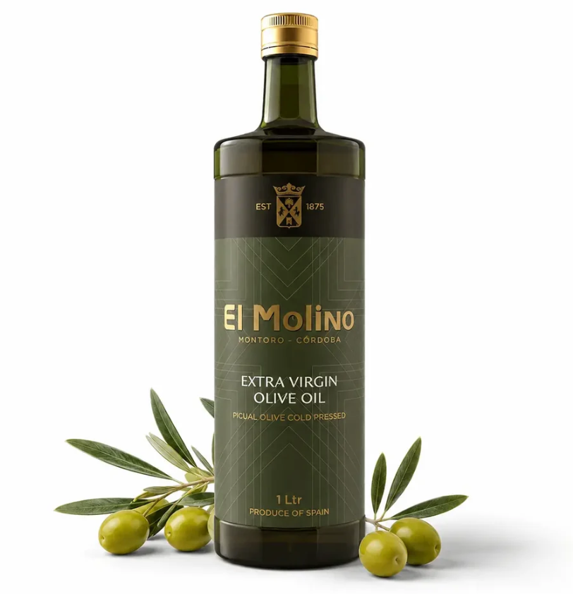 El Molino Everyday Extra Virgin Olive Oil 500ml Cold Pressed Picual Olives Made in Spain