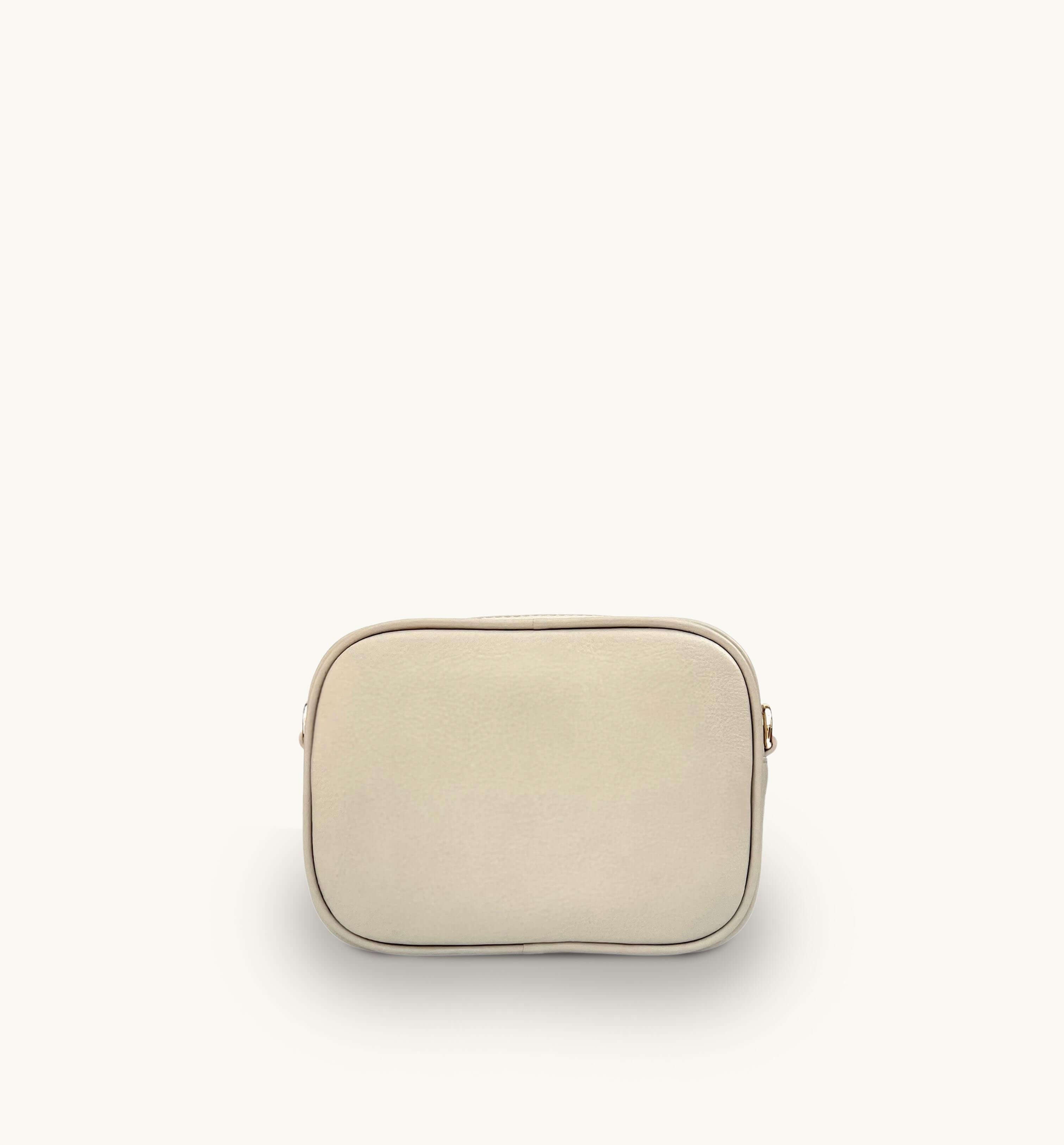 Apatchy London The Penelope Stone Woven Leather Camera Bag