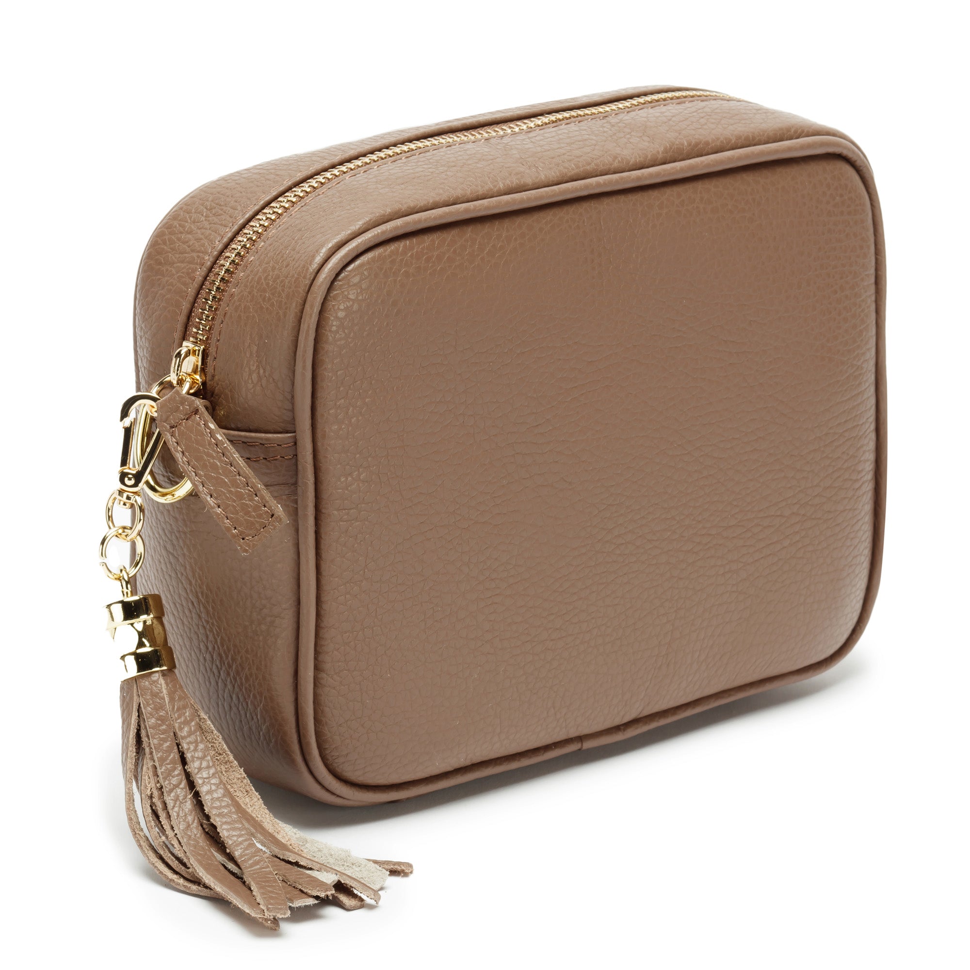 Elie Beaumont Crossbody Tassel Taupe