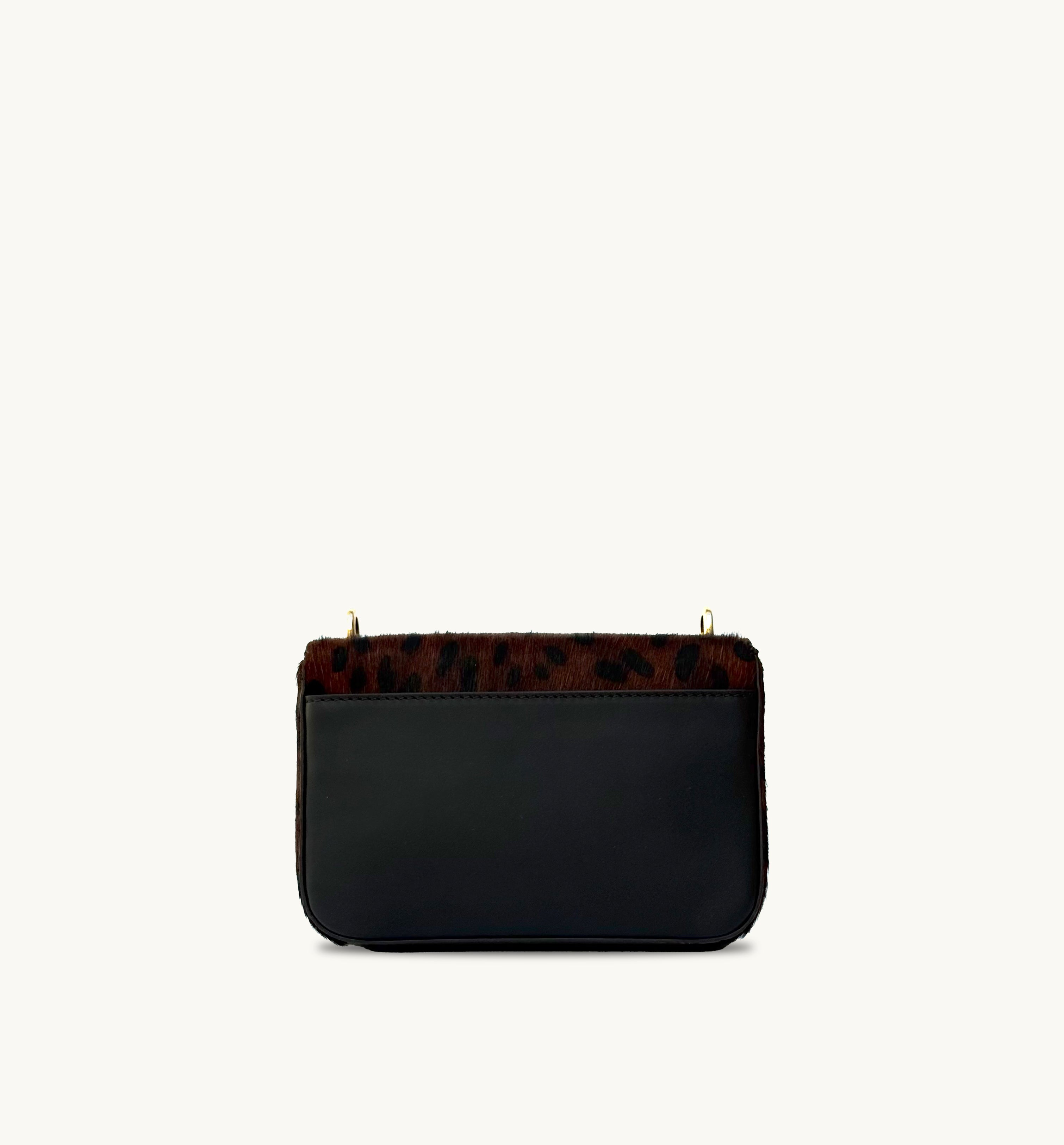 Apatchy London The Tilly Dark Leopard Hair-On Leather Bag