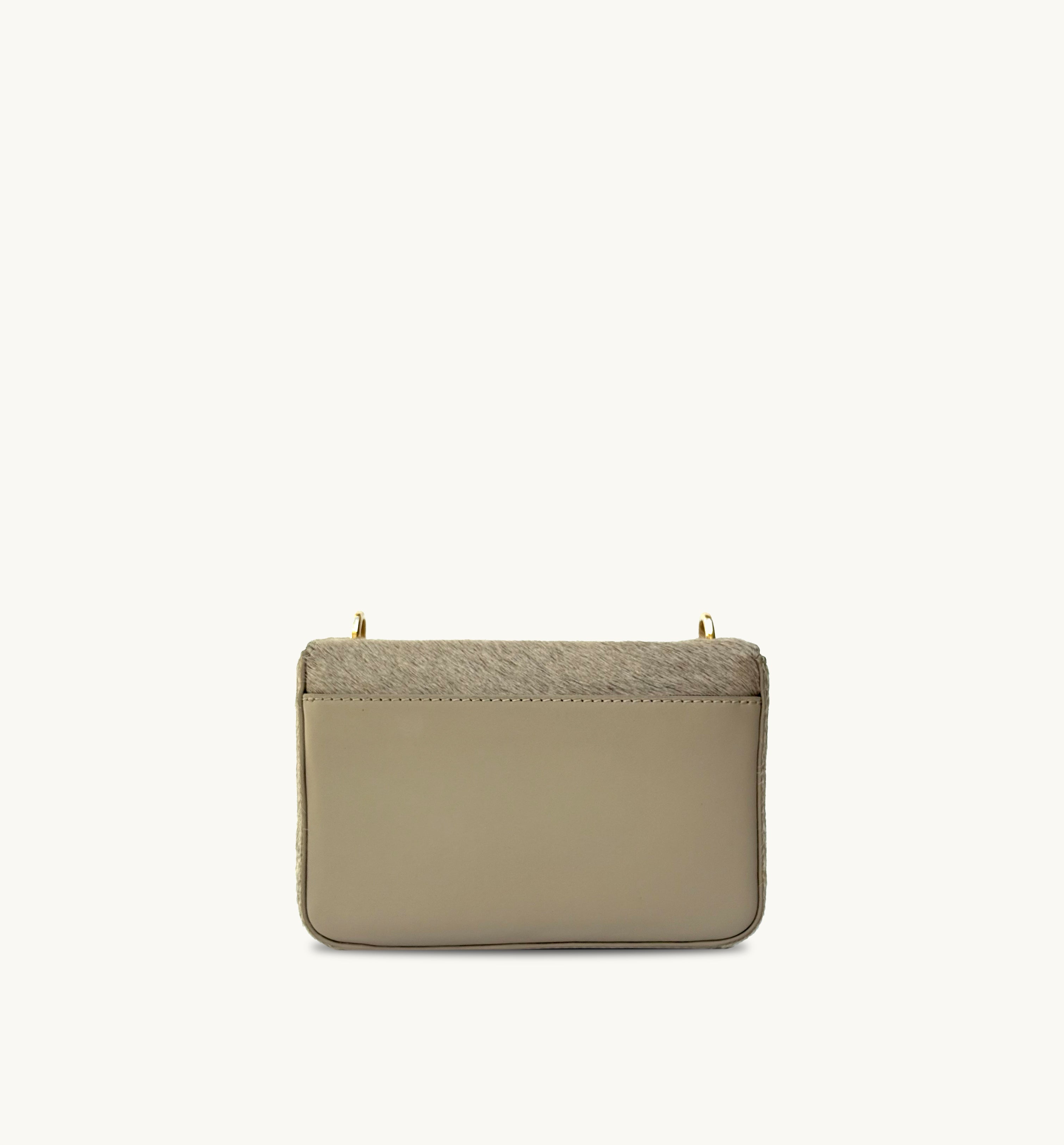 Apatchy London The Tilly Sand Hair-On Leather Bag