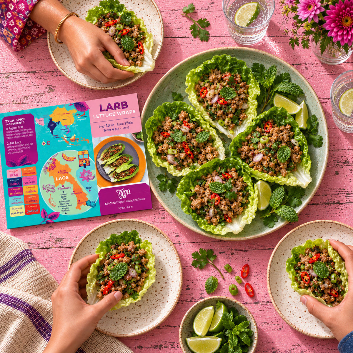Larb Lettuce Wraps