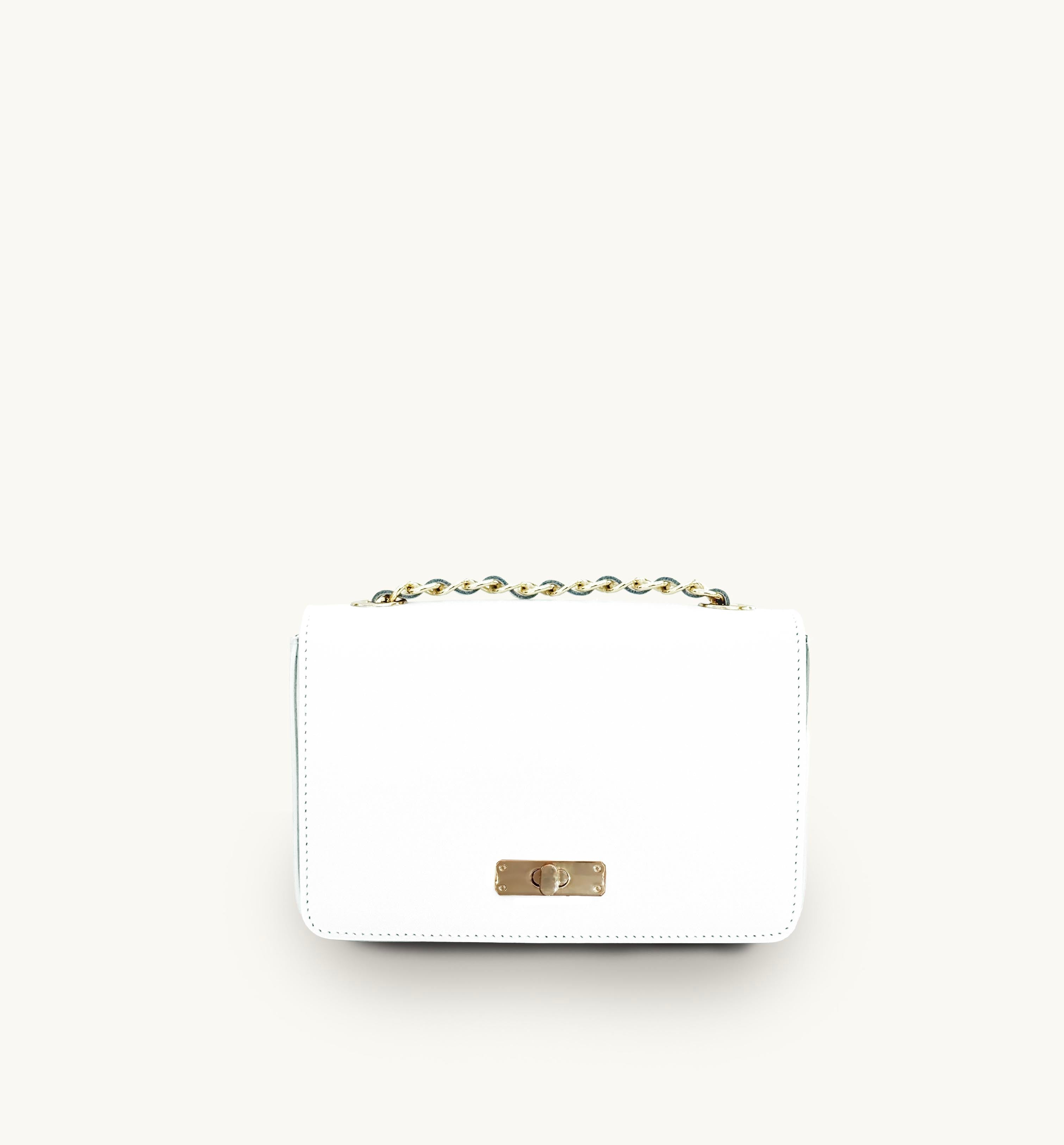 Apatchy London The Grace White Leather Bag