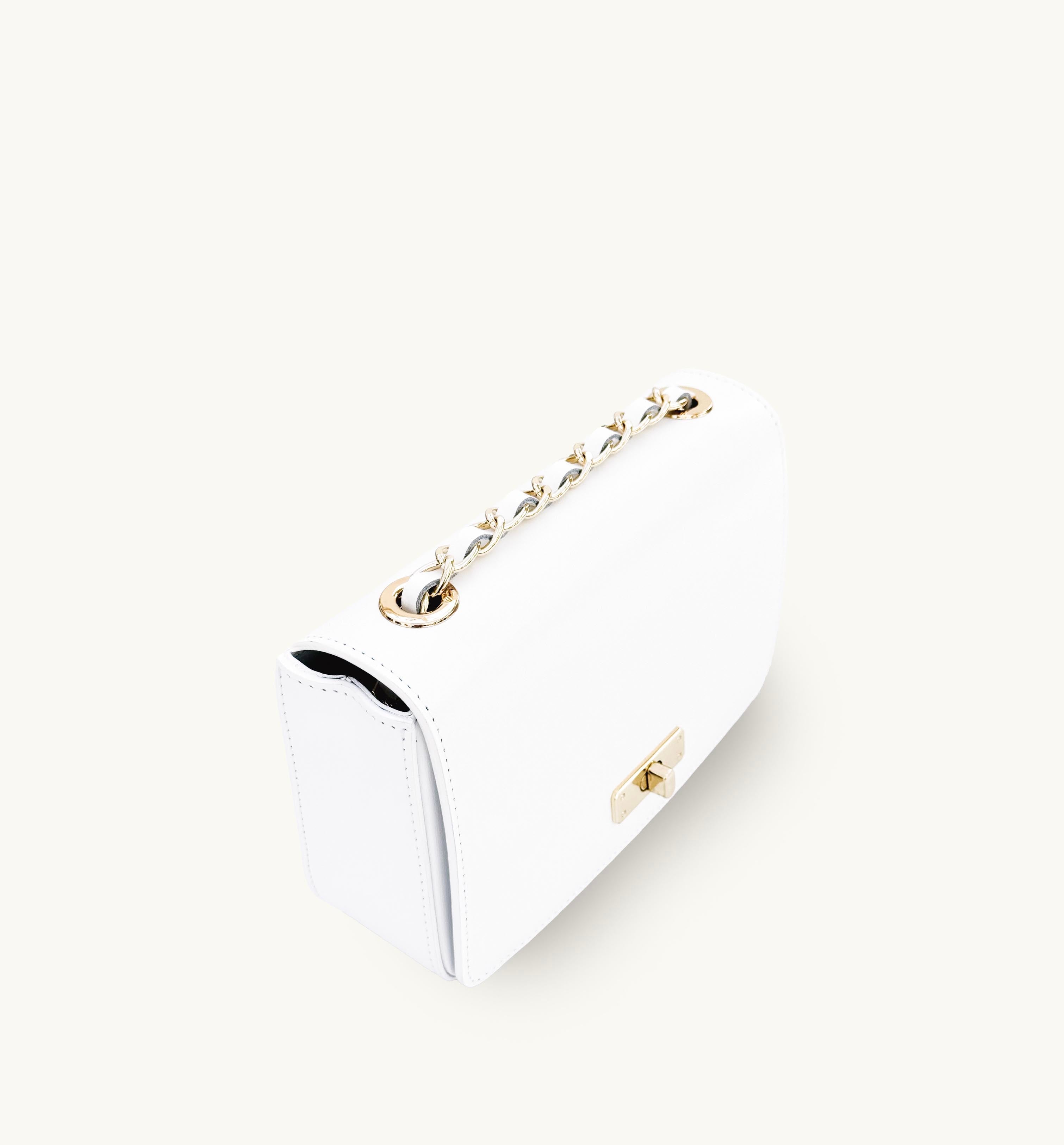 Apatchy London The Grace White Leather Bag