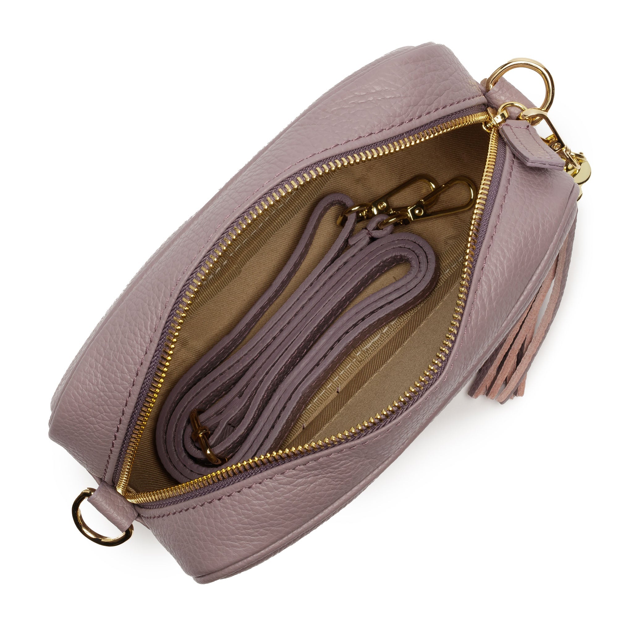 Elie Beaumont Crossbody Tassel Lavender
