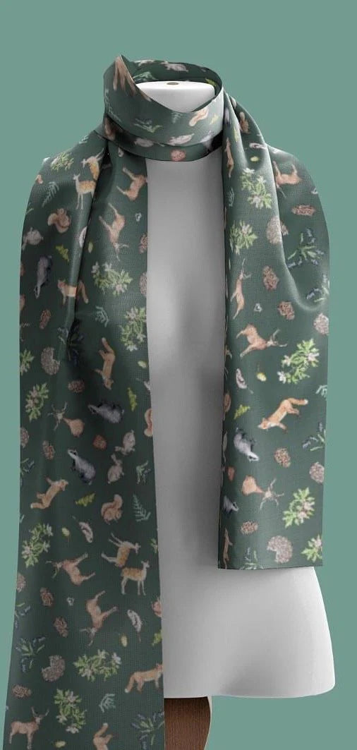Recycled Bottle Scarf - Woodland