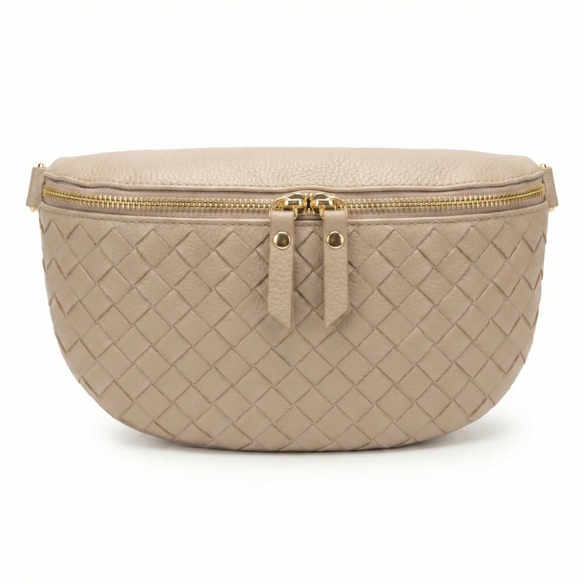 Elie Beaumont Woven Sling Bag Biscuit - Midi size