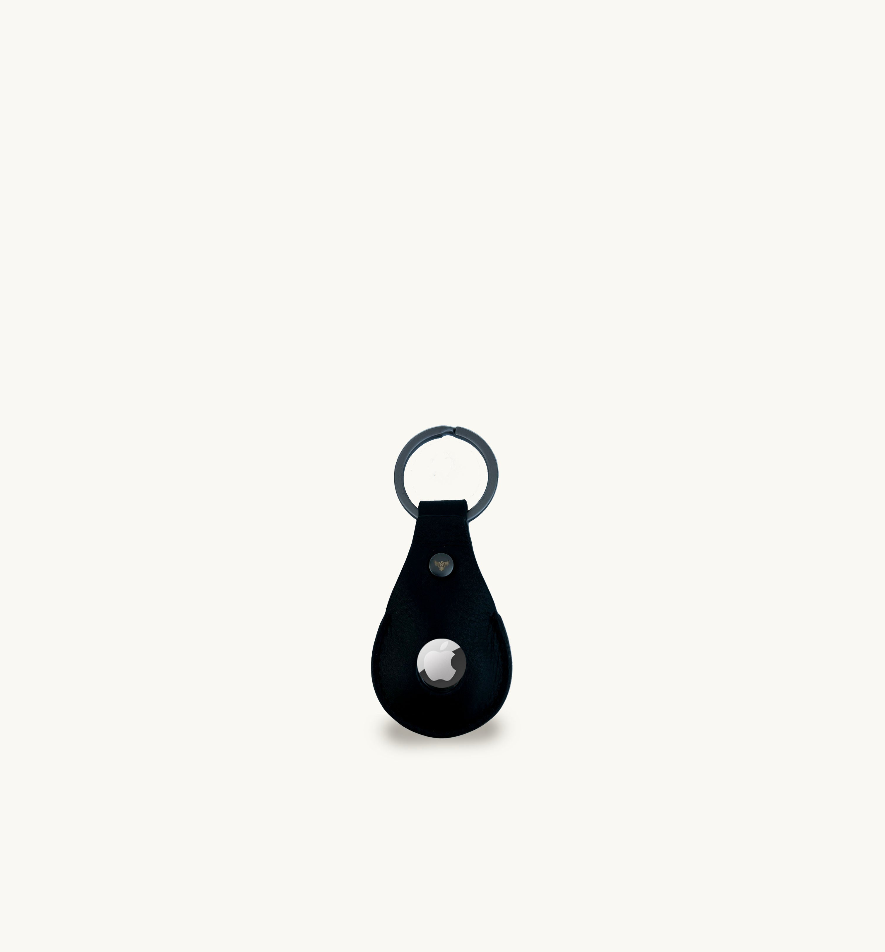 Apatchy London Black Leather AirTag and Cardholder Gift Set