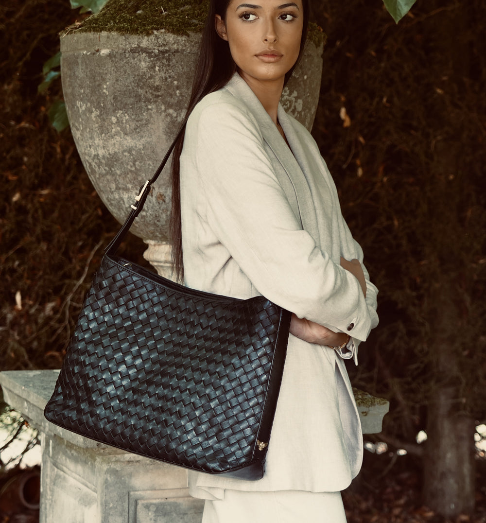 Apatchy London The Holly Black Leather Bag