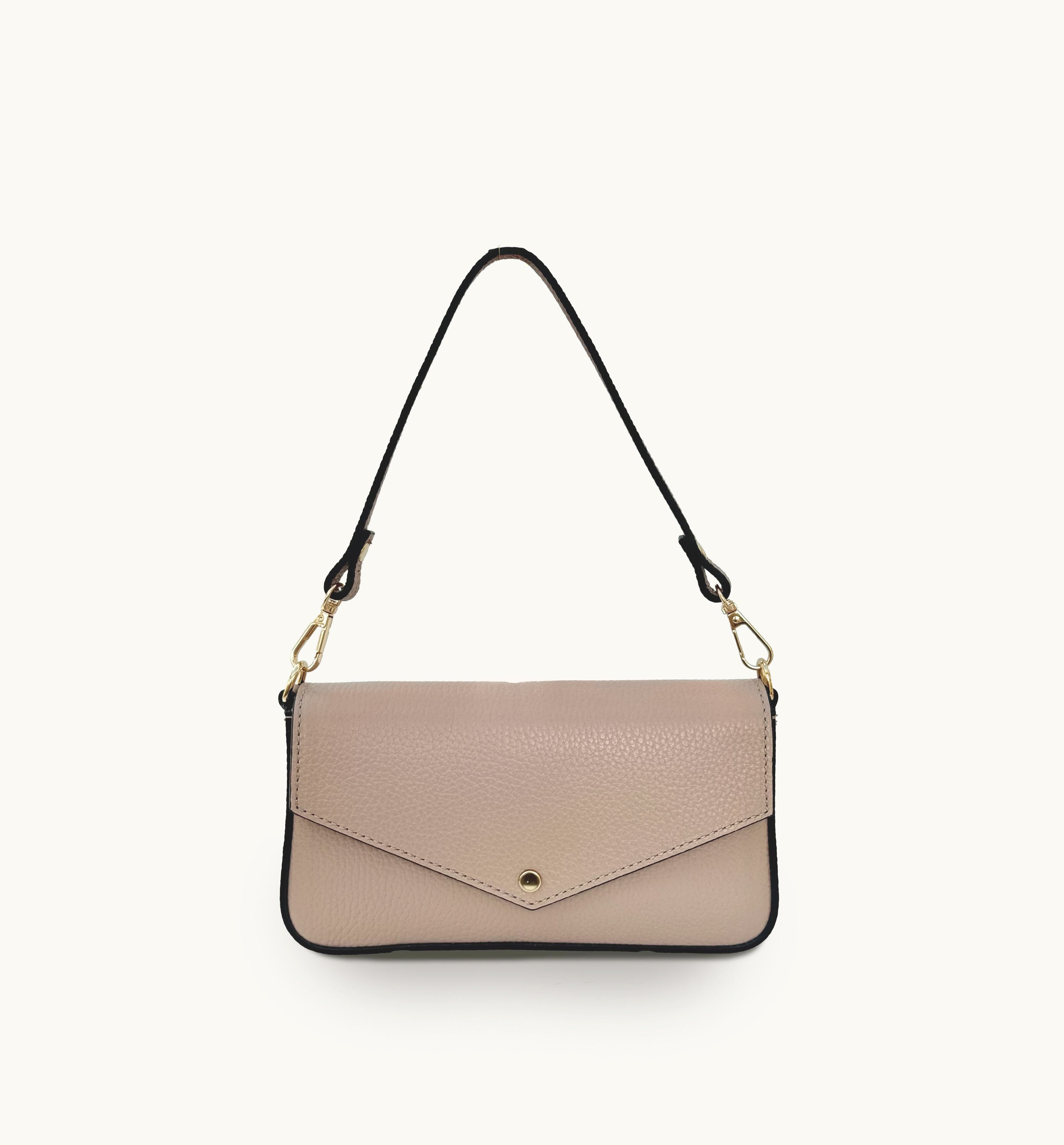 Apatchy London The Munro Blush Leather Shoulder Bag