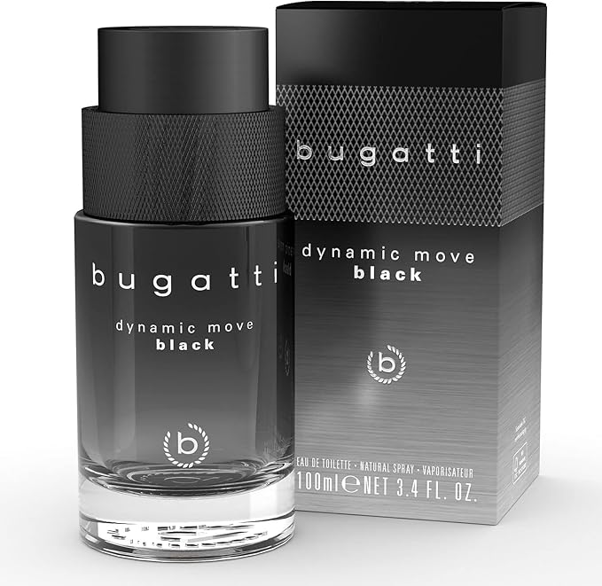 Bugatti Dynamic Move Black Eau de Toilette Spray 100ml - Fragrance London