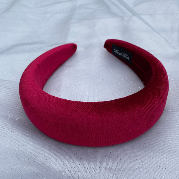 QueenMee Burgundy Headband Dark Red Velvet Headband