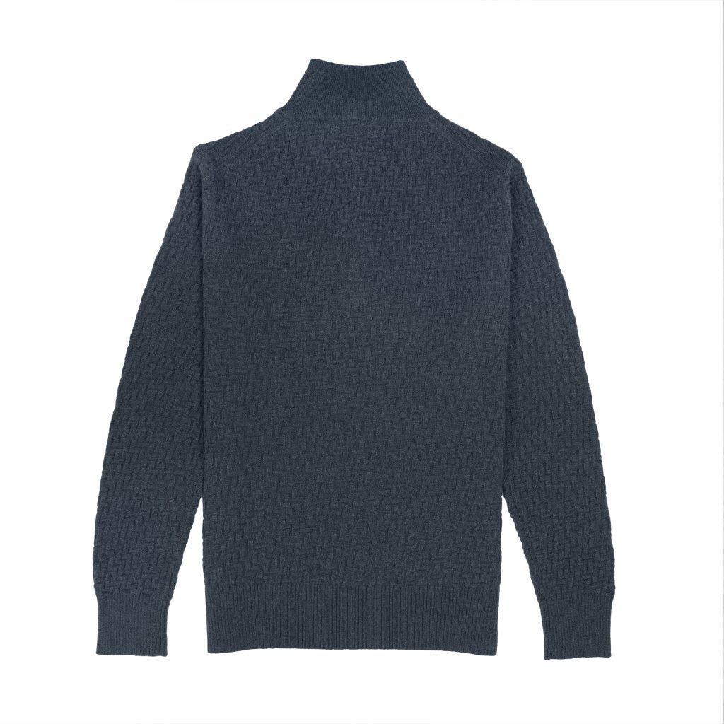 Cashmere Polo Club Atlas Men’s Half Zip Neck Jumper - 100% Cashmere - Fragrance London
