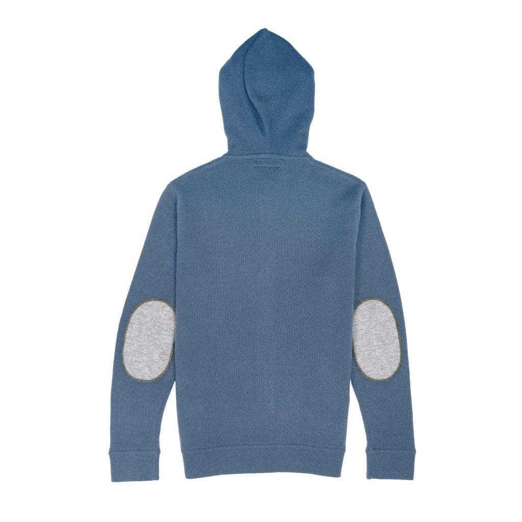 Cashmere Polo Club Logan Men’s Inner Contrast Hooded Full Zip Cardigan - 100% Cashmere - Fragrance London