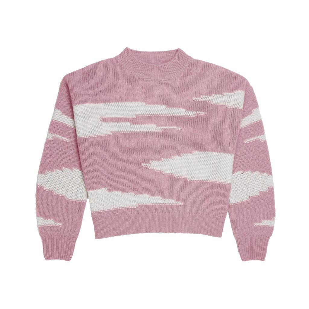 Cashmere Polo Club Zuri Ladies Round Neck Pullover Intarsia Knit - 100% Cashmere - Fragrance London