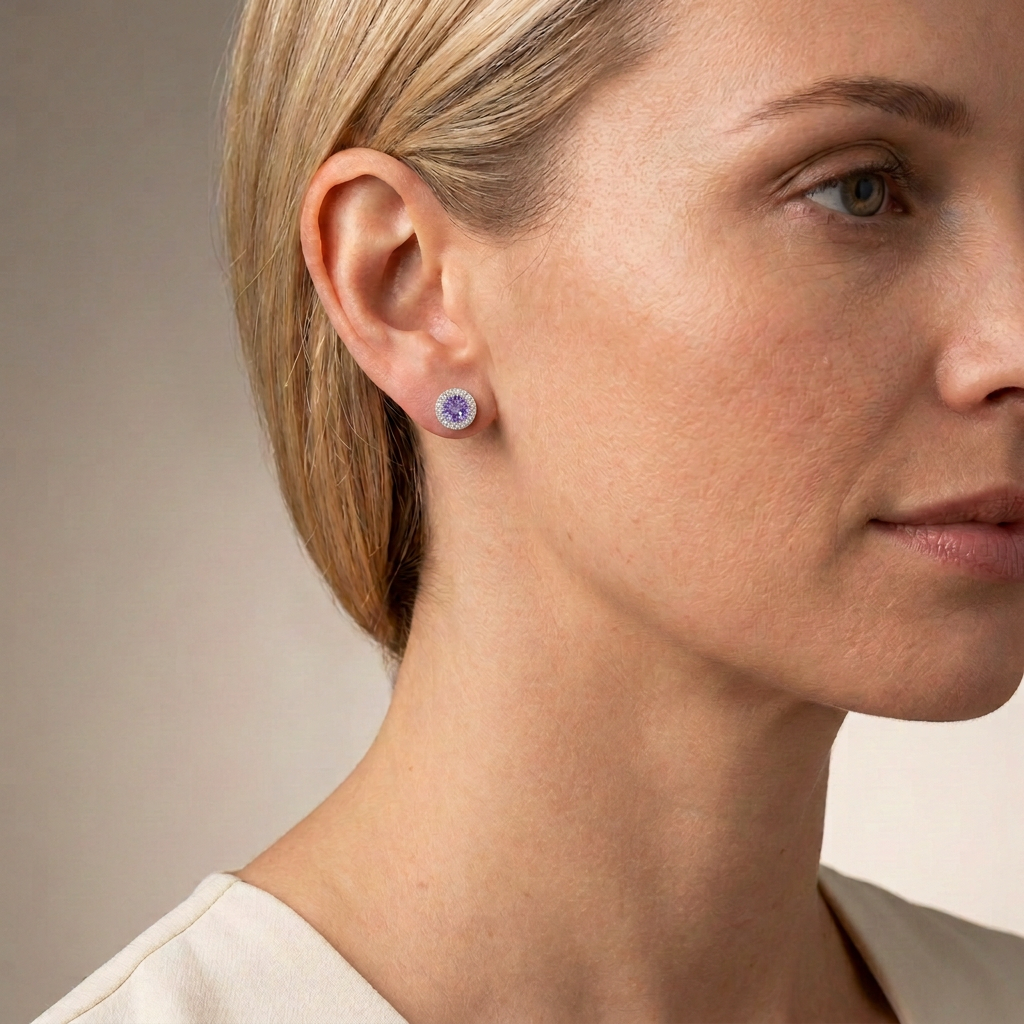 Chikle Silver Tanzanite Earrings