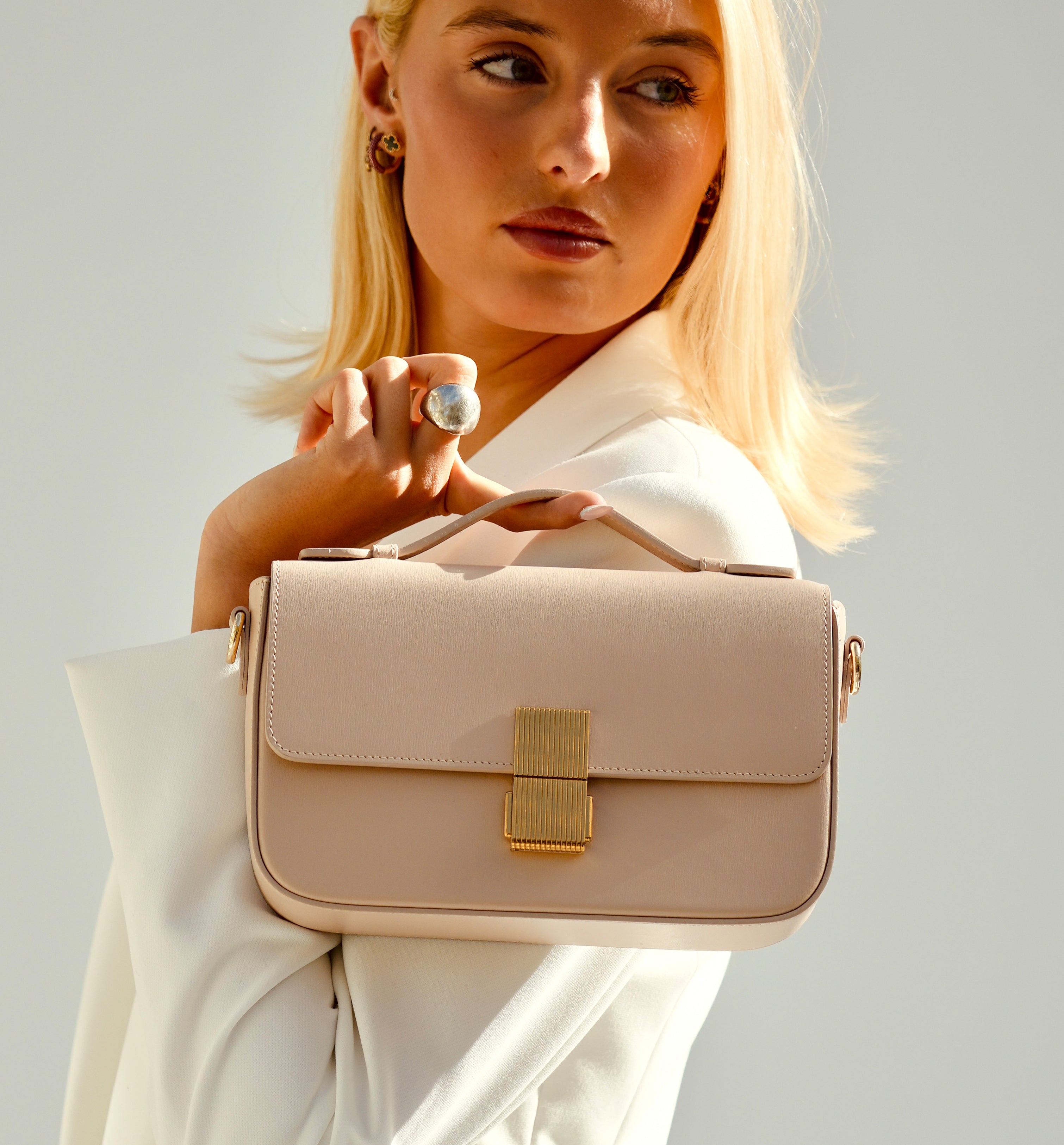 Apatchy London The Flora Blush Leather Bag