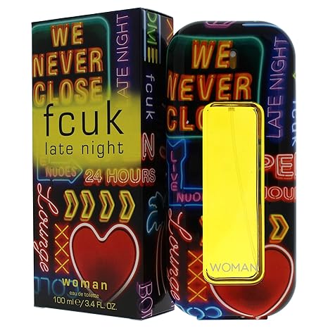 Fcuk Late Night Eau De Toilette Spray 100ml - Fragrance London