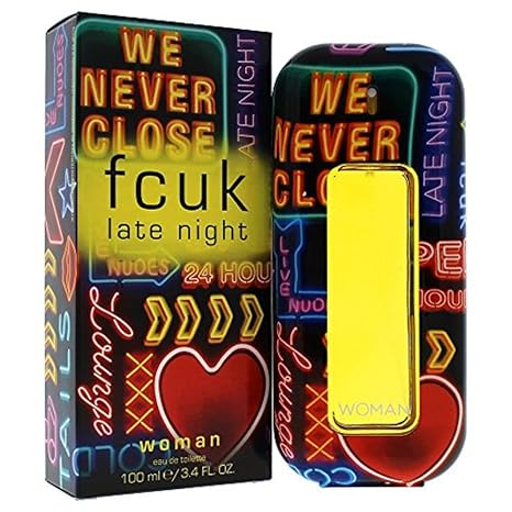 Fcuk Late Night Eau De Toilette Spray 100ml - Fragrance London