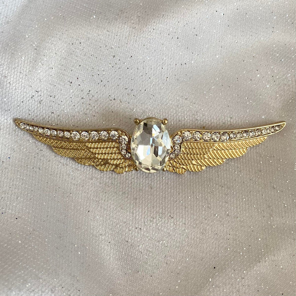 QueenMee Gold Brooch Winged