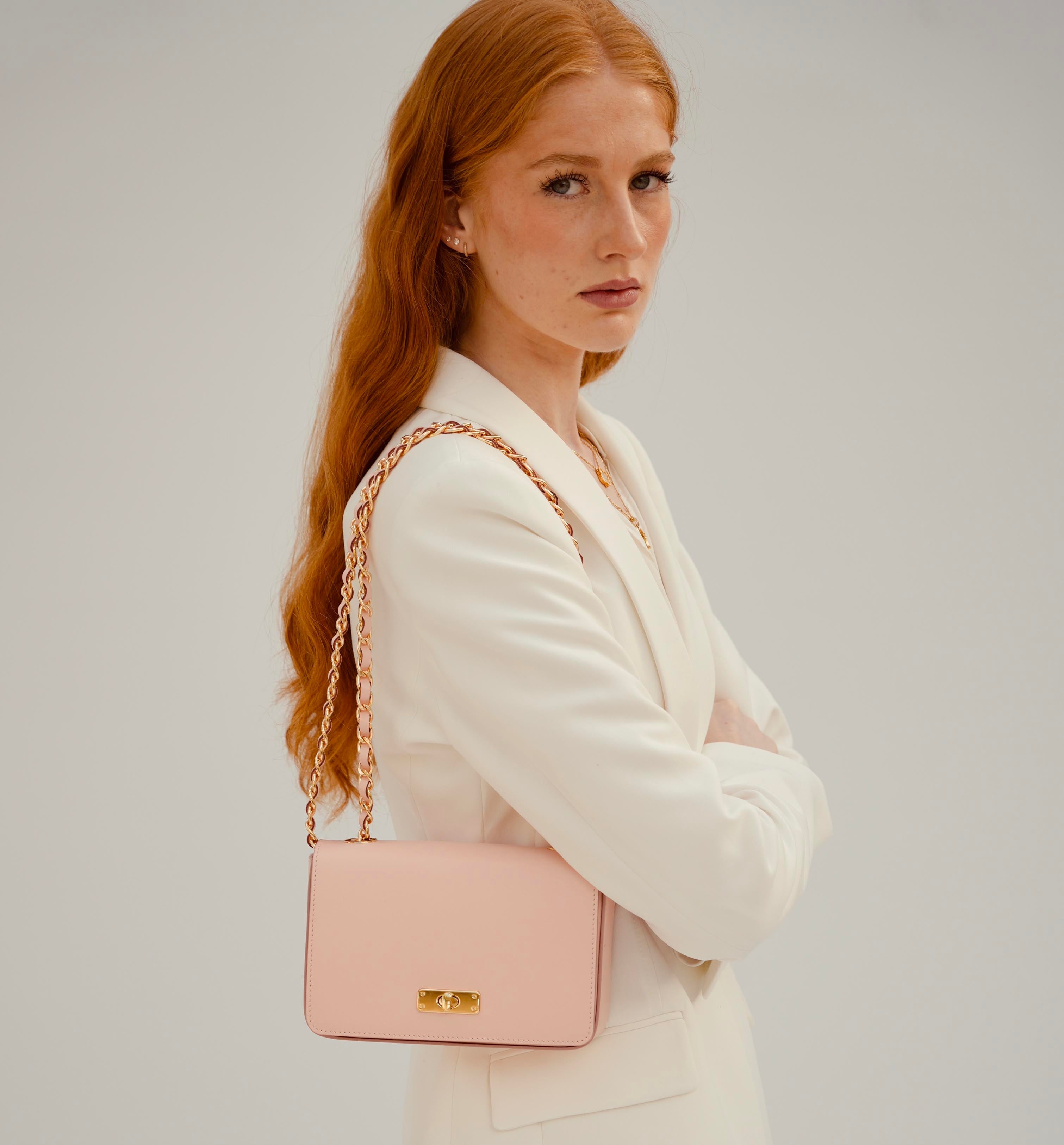 Apatchy London The Grace Pink Leather Bag