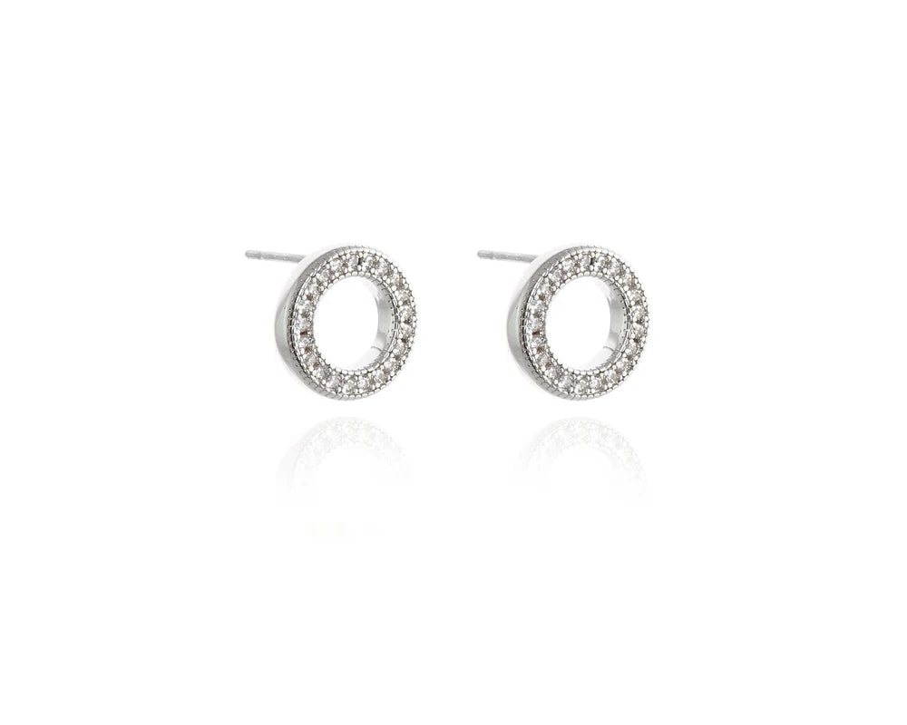 Cachet London Halo Silver Earrings