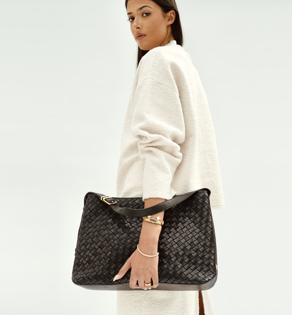 Apatchy London The Holly Black Leather Bag