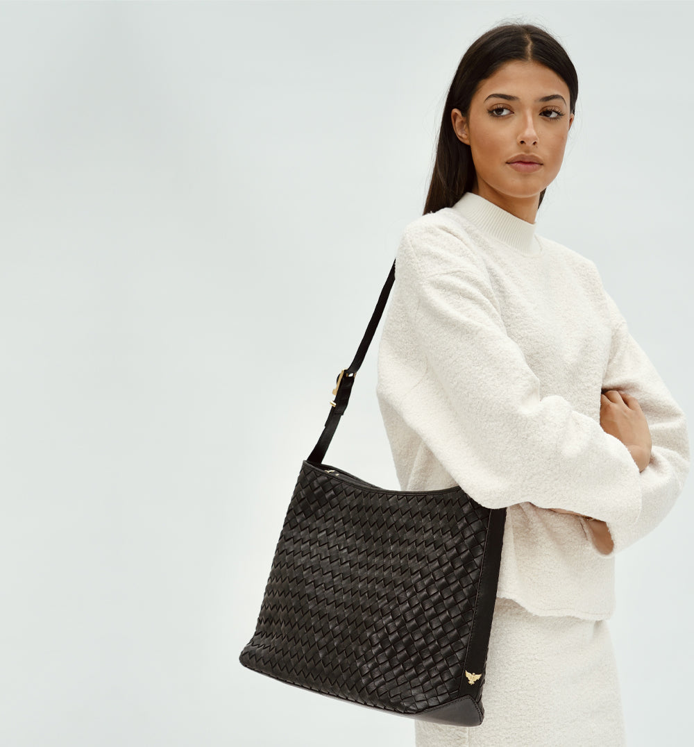 Apatchy London The Holly Black Leather Bag