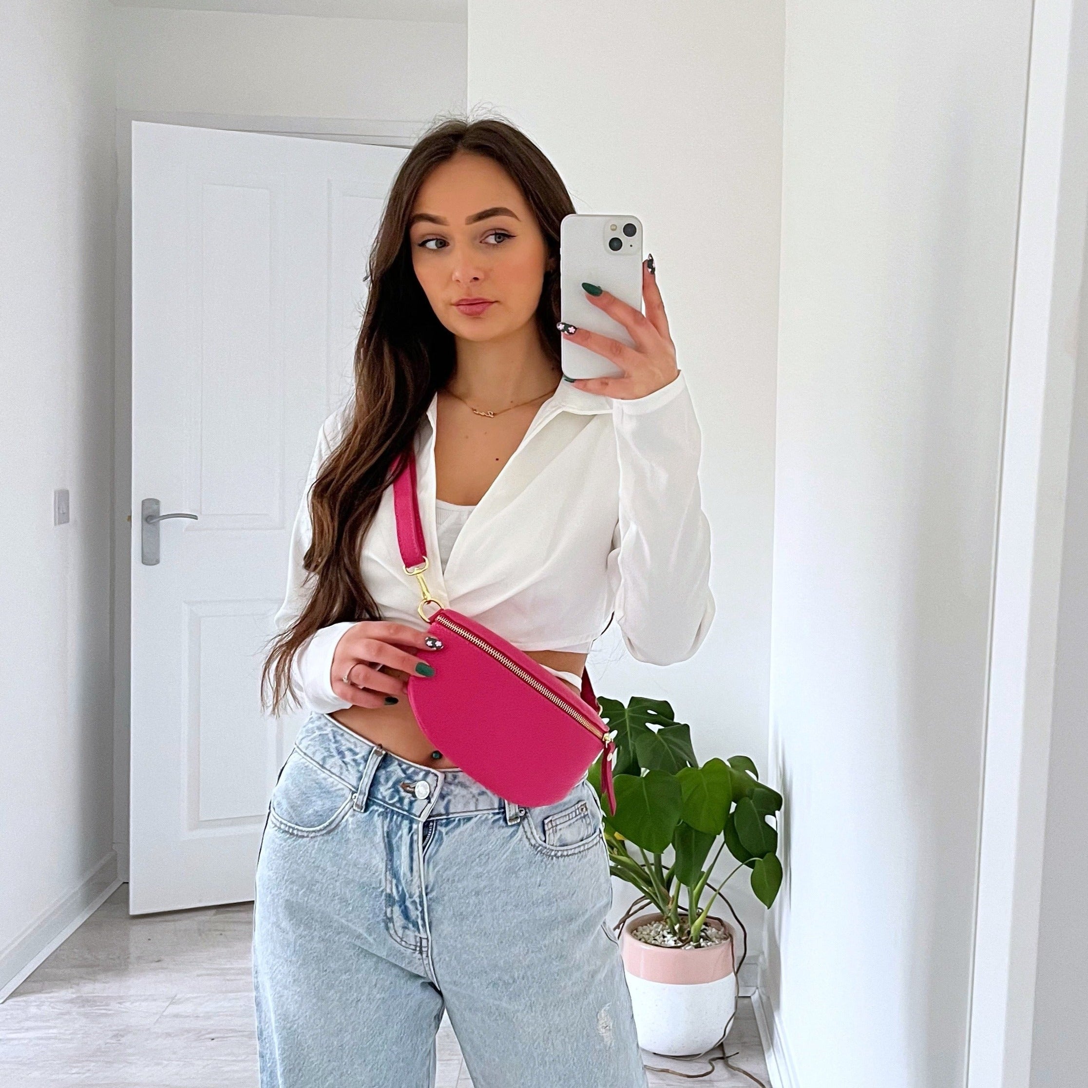 Elie Beaumont Sling Bag - Cerise