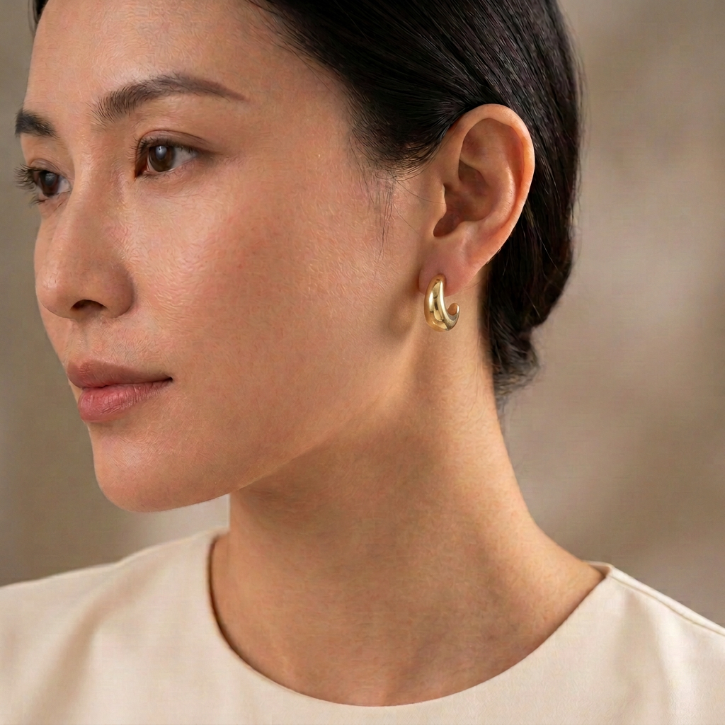 Itala Gold Hoop Earrings