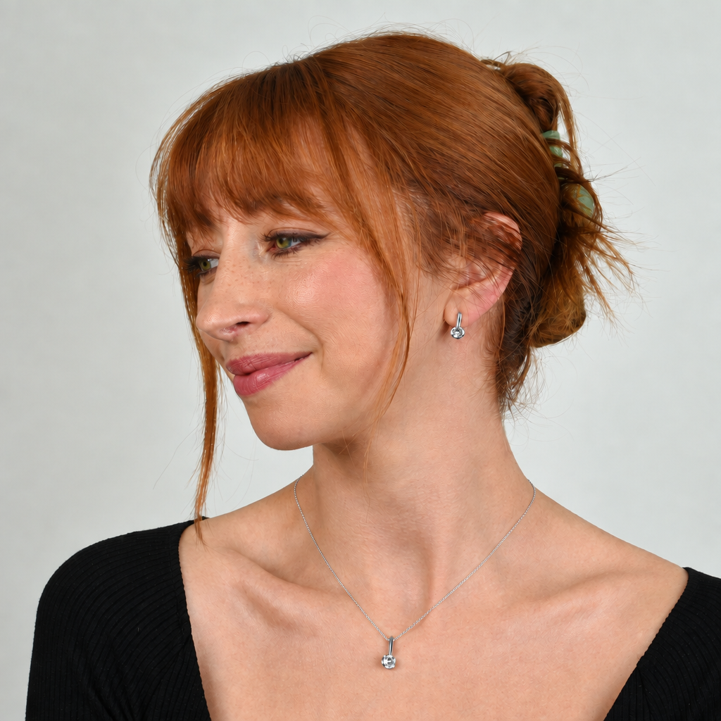 Lara Simple Stud Silver Earrings
