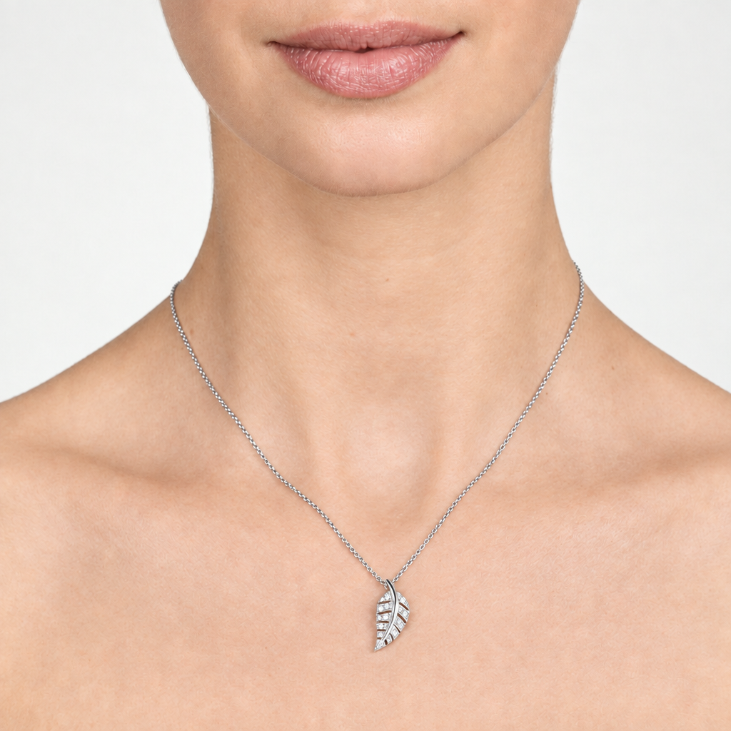 Leafy Silver Pendant