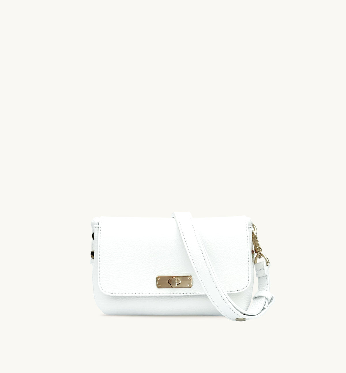 Apatchy London The Maisie White Leather Bag