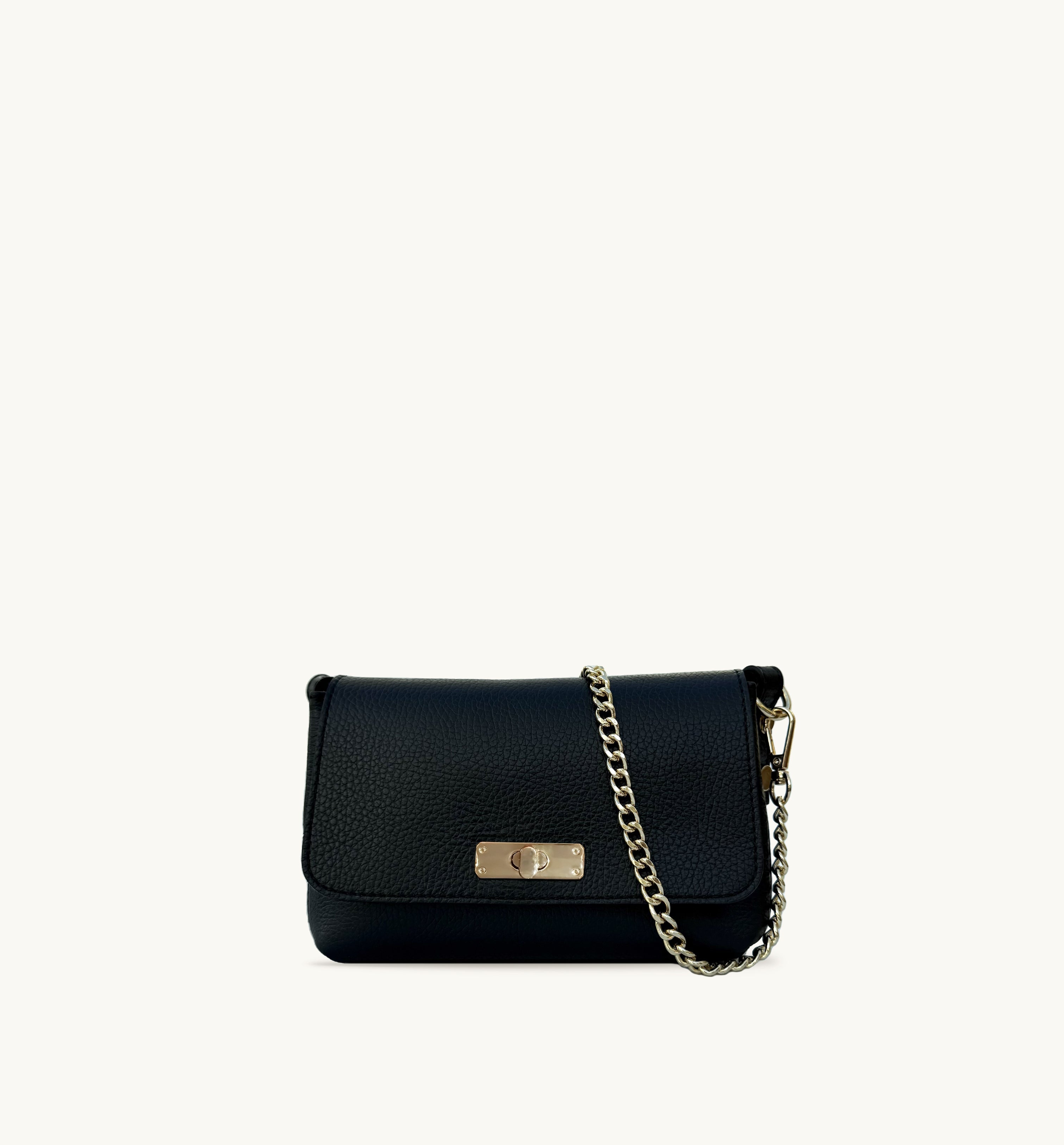 Apatchy London The Maisie Black Leather Bag