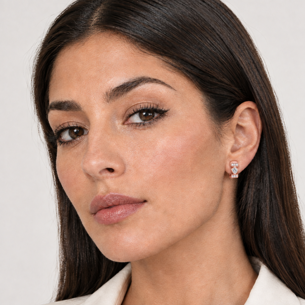 Terri Rose Gold Clip On Earrings