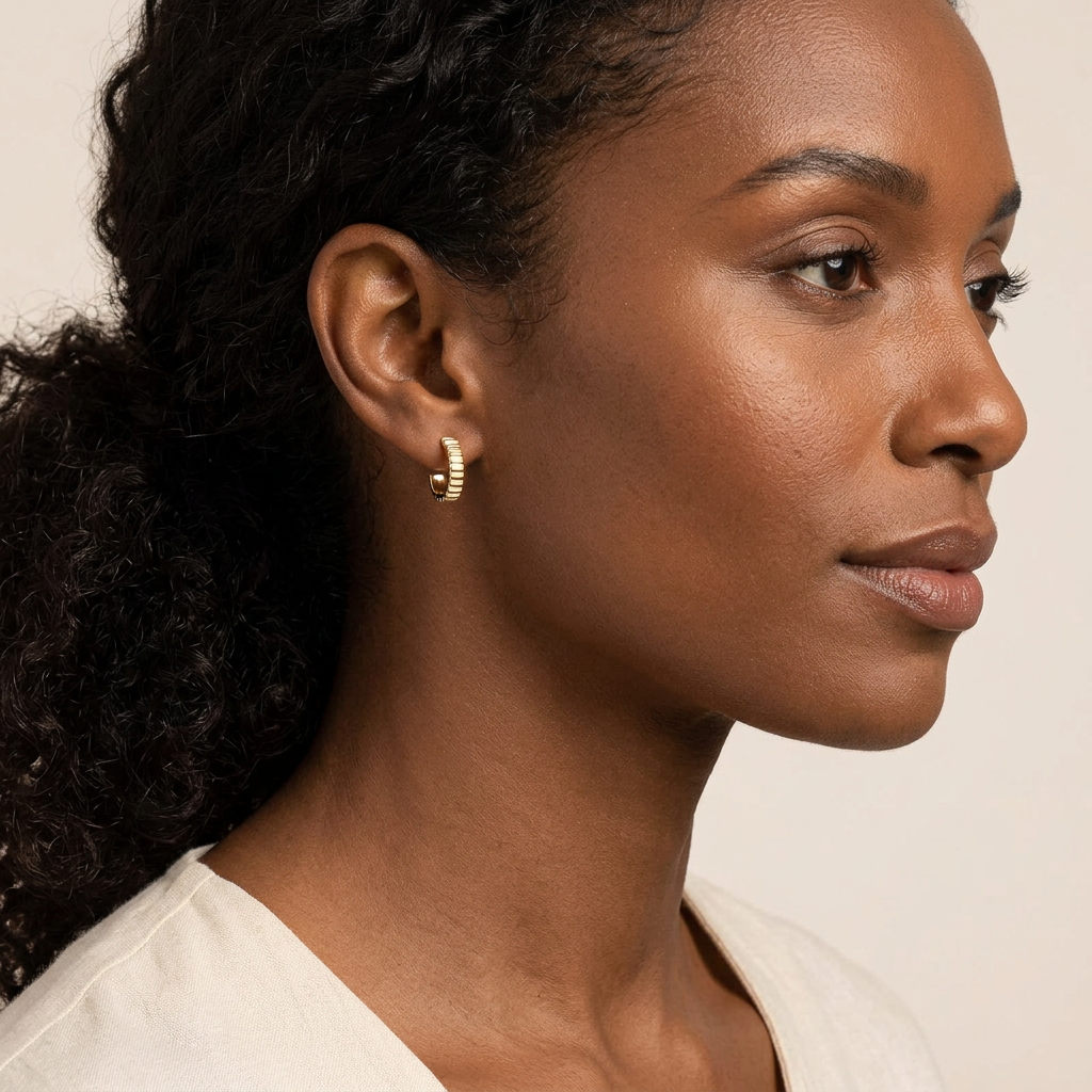 Ricci Gold Hoop Earrings