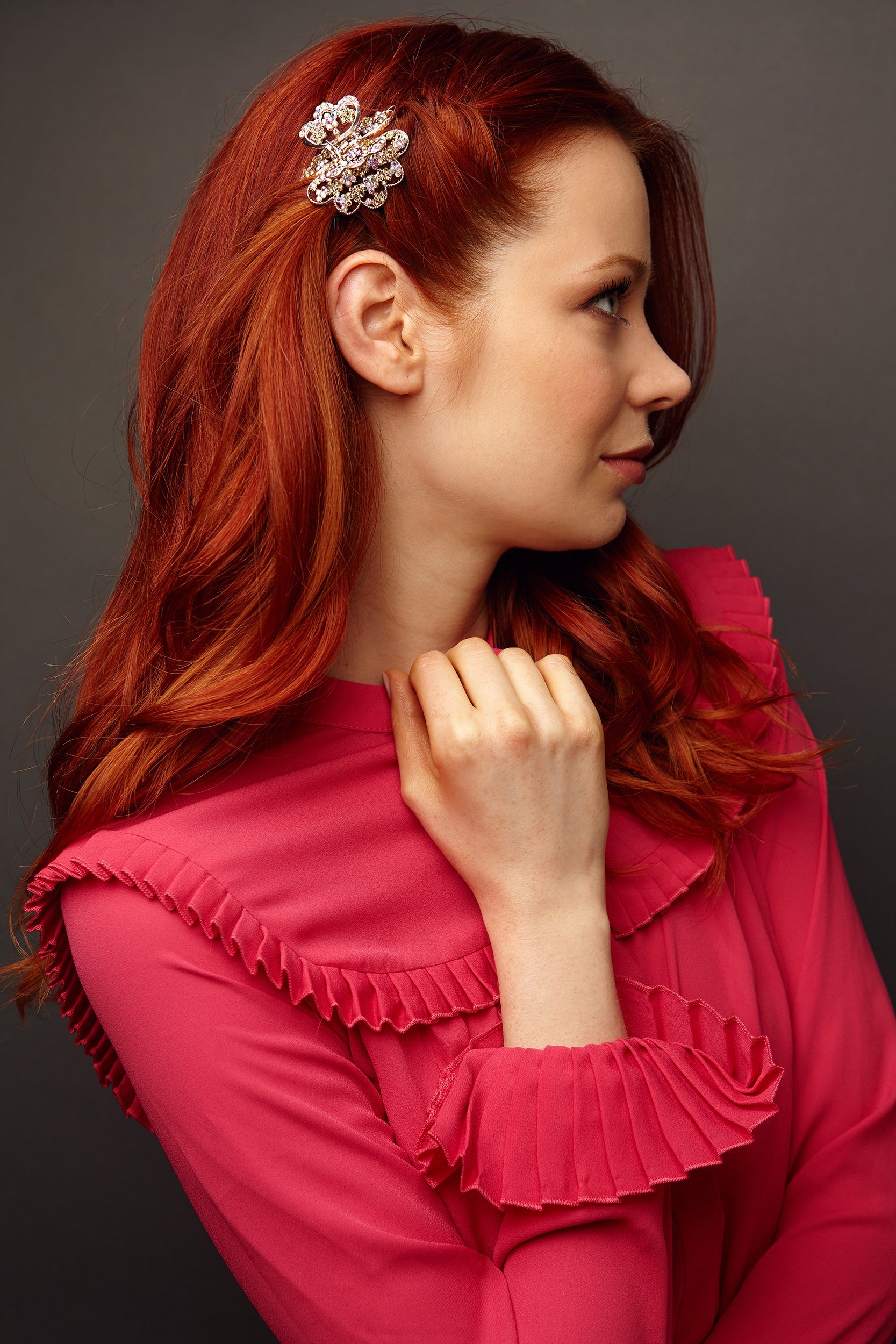 QueenMee Rose Hair Clip Claw