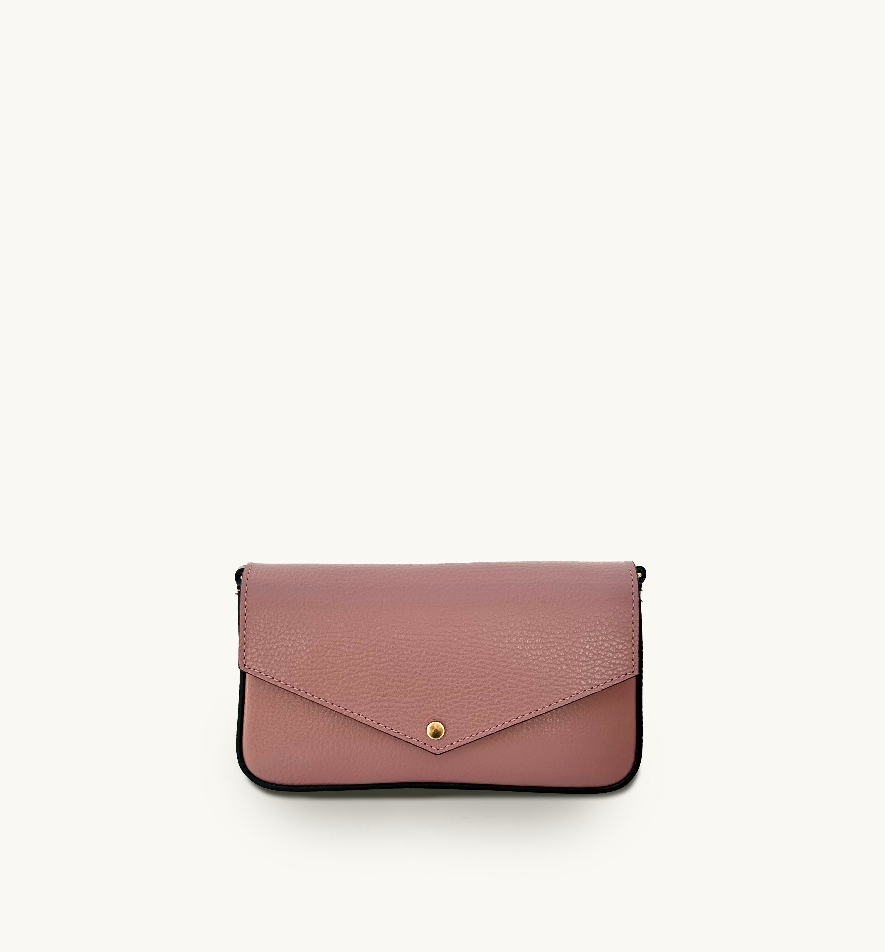 Apatchy London The Munro Antique Rose Leather Shoulder Bag